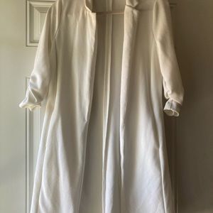 Longline Ruched Sleeve Blazer